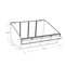 Azar Displays 11.5"W x 10"D x 5.75"H Divider Bin, PK4 556132 - alternate 2